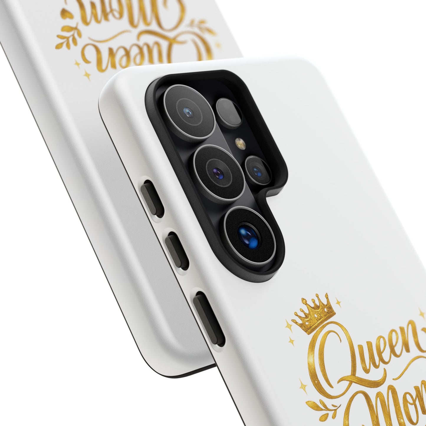Queen Mom Tough Phone Case — Gold Crown Design, Protective Slim Armor