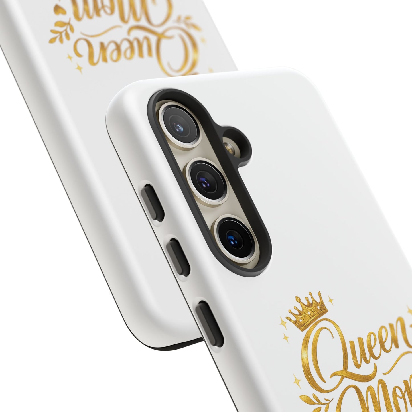 Queen Mom Tough Phone Case — Gold Crown Design, Protective Slim Armor