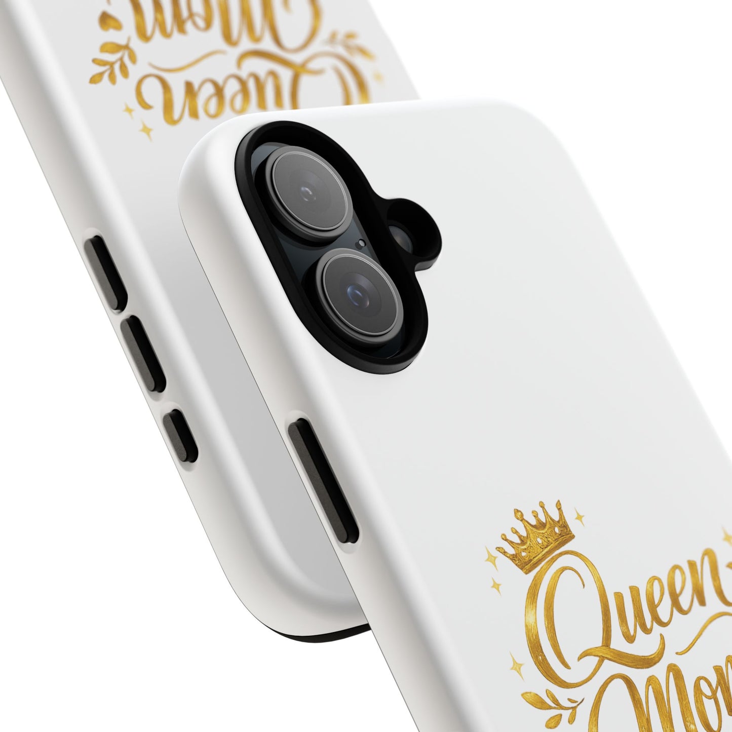 Queen Mom Tough Phone Case — Gold Crown Design, Protective Slim Armor