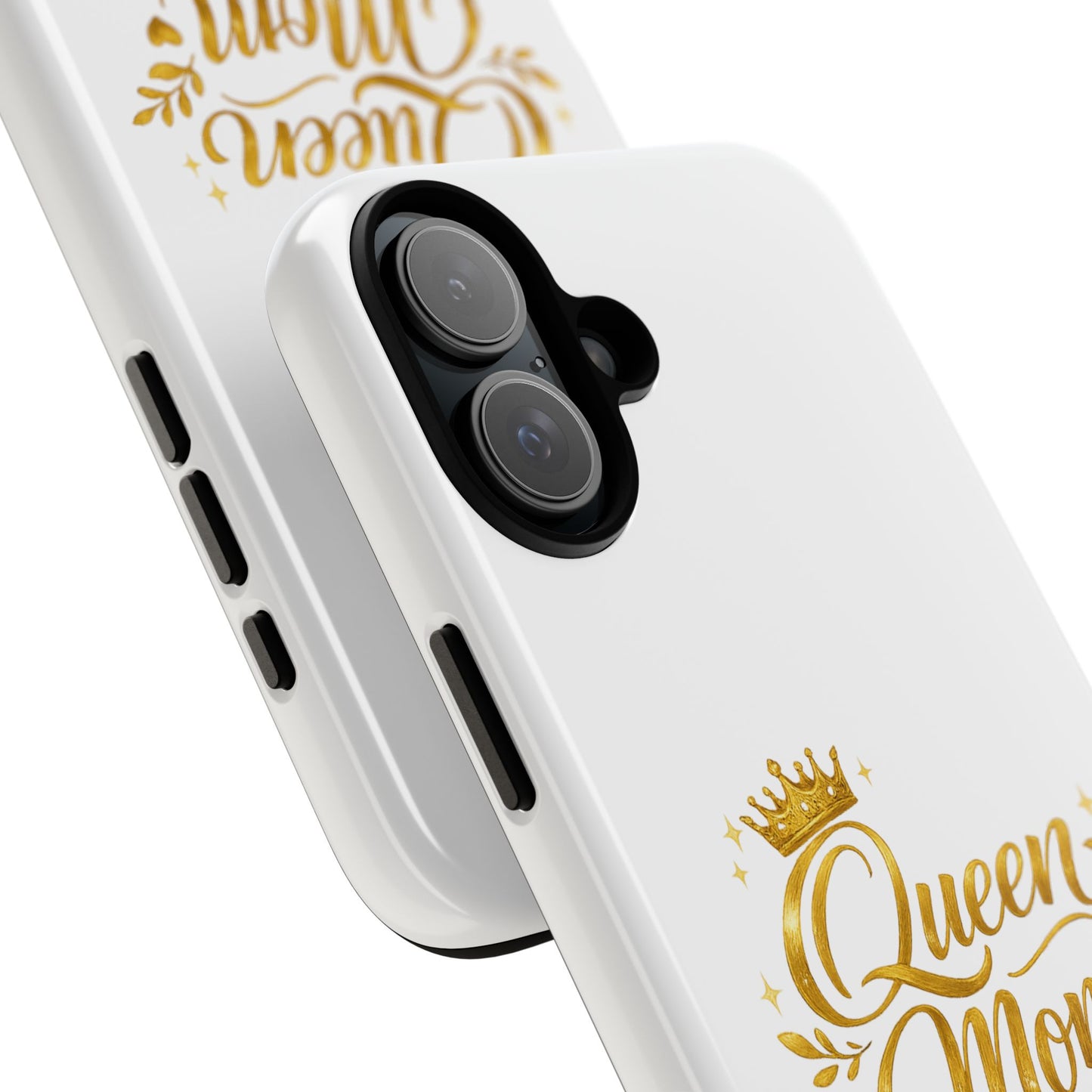 Queen Mom Tough Phone Case — Gold Crown Design, Protective Slim Armor