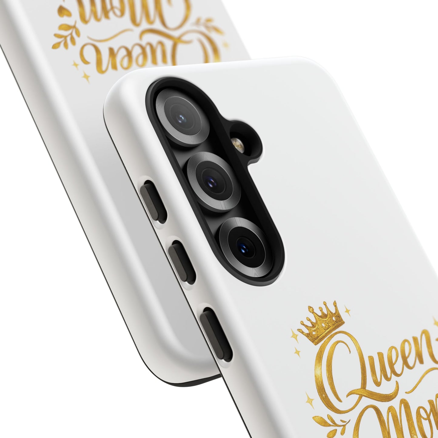 Queen Mom Tough Phone Case — Gold Crown Design, Protective Slim Armor