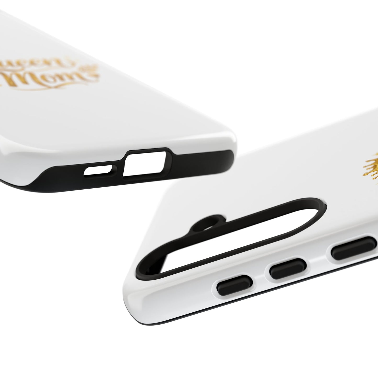 Queen Mom Tough Phone Case — Gold Crown Design, Protective Slim Armor