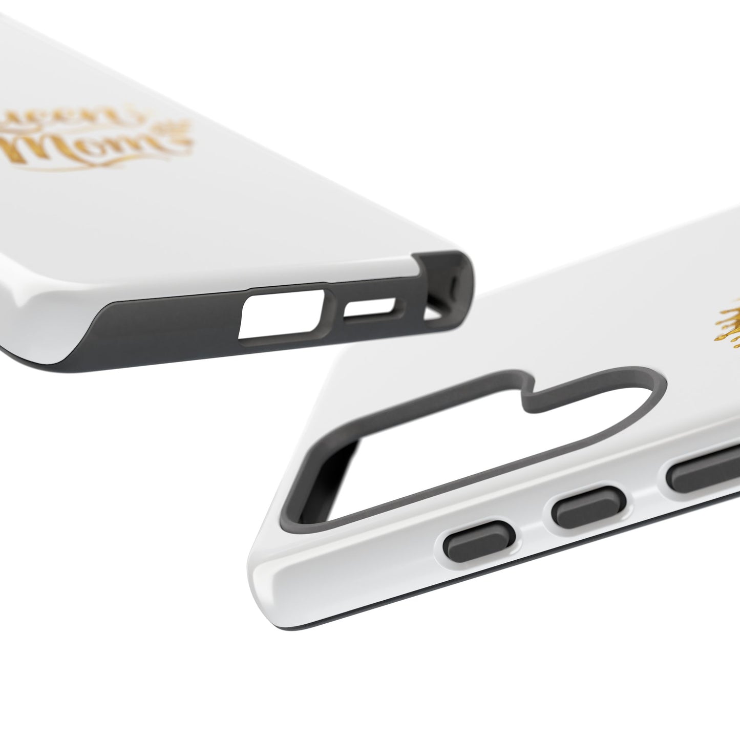 Queen Mom Tough Phone Case — Gold Crown Design, Protective Slim Armor