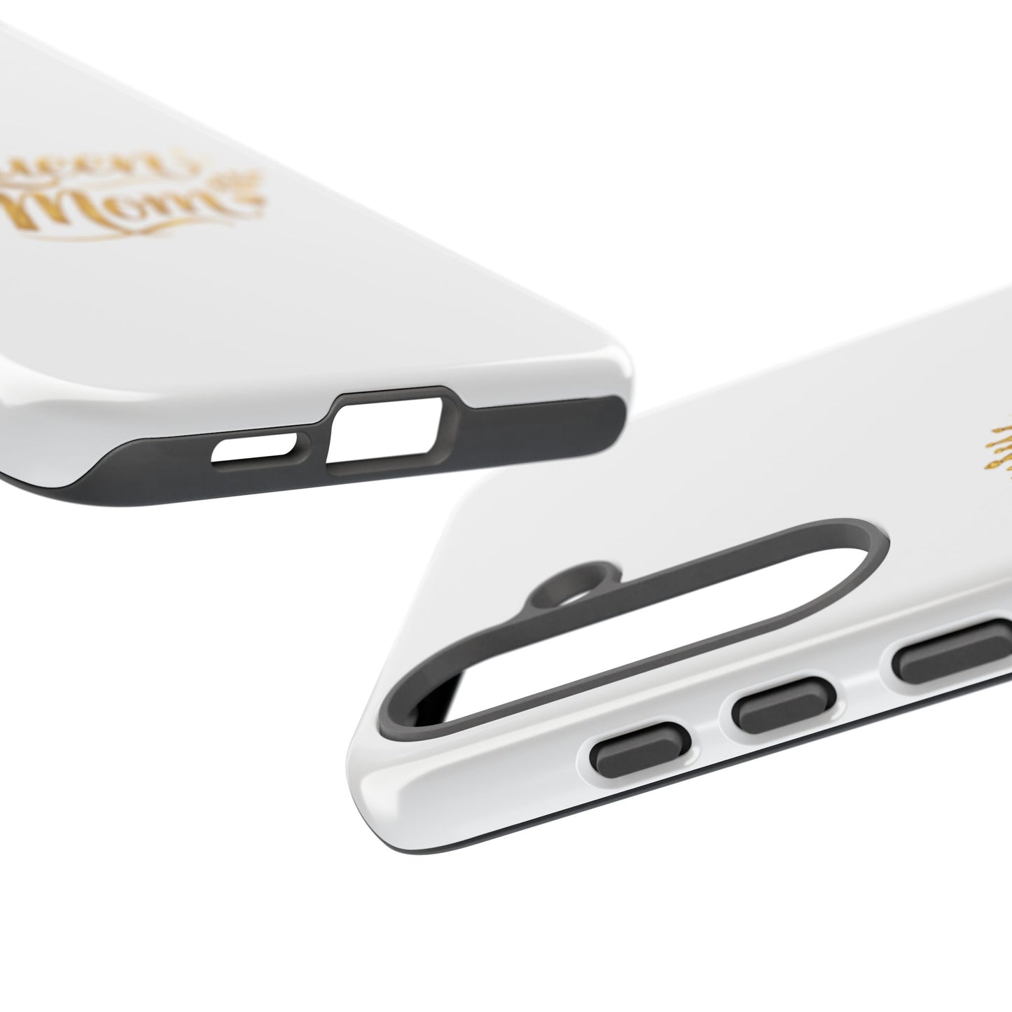 Queen Mom Tough Phone Case — Gold Crown Design, Protective Slim Armor