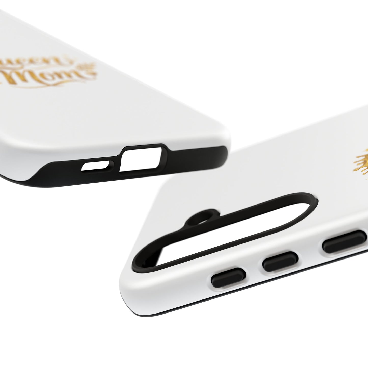 Queen Mom Tough Phone Case — Gold Crown Design, Protective Slim Armor