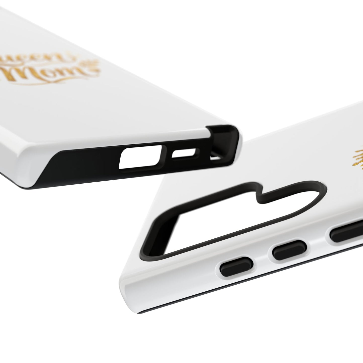 Queen Mom Tough Phone Case — Gold Crown Design, Protective Slim Armor