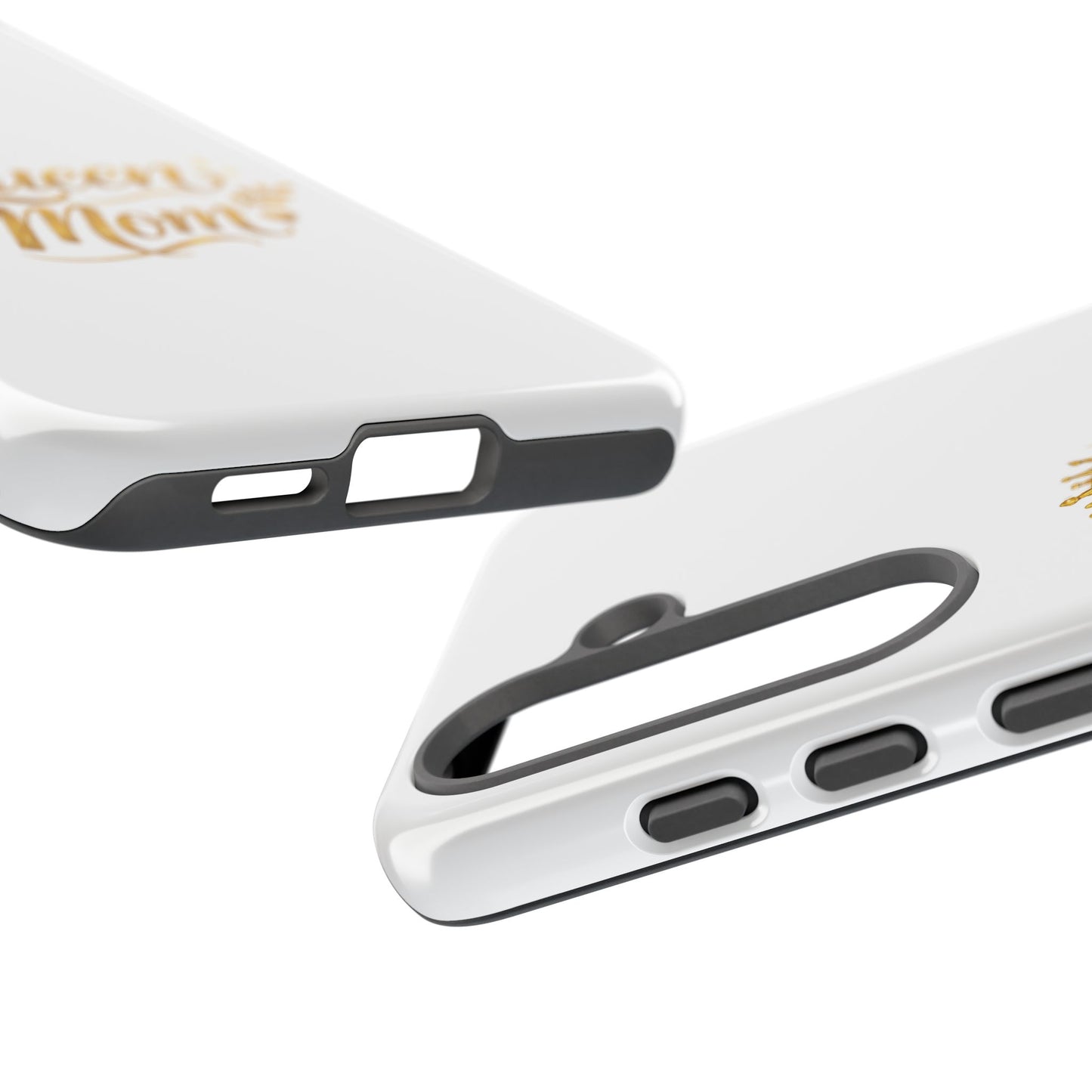 Queen Mom Tough Phone Case — Gold Crown Design, Protective Slim Armor