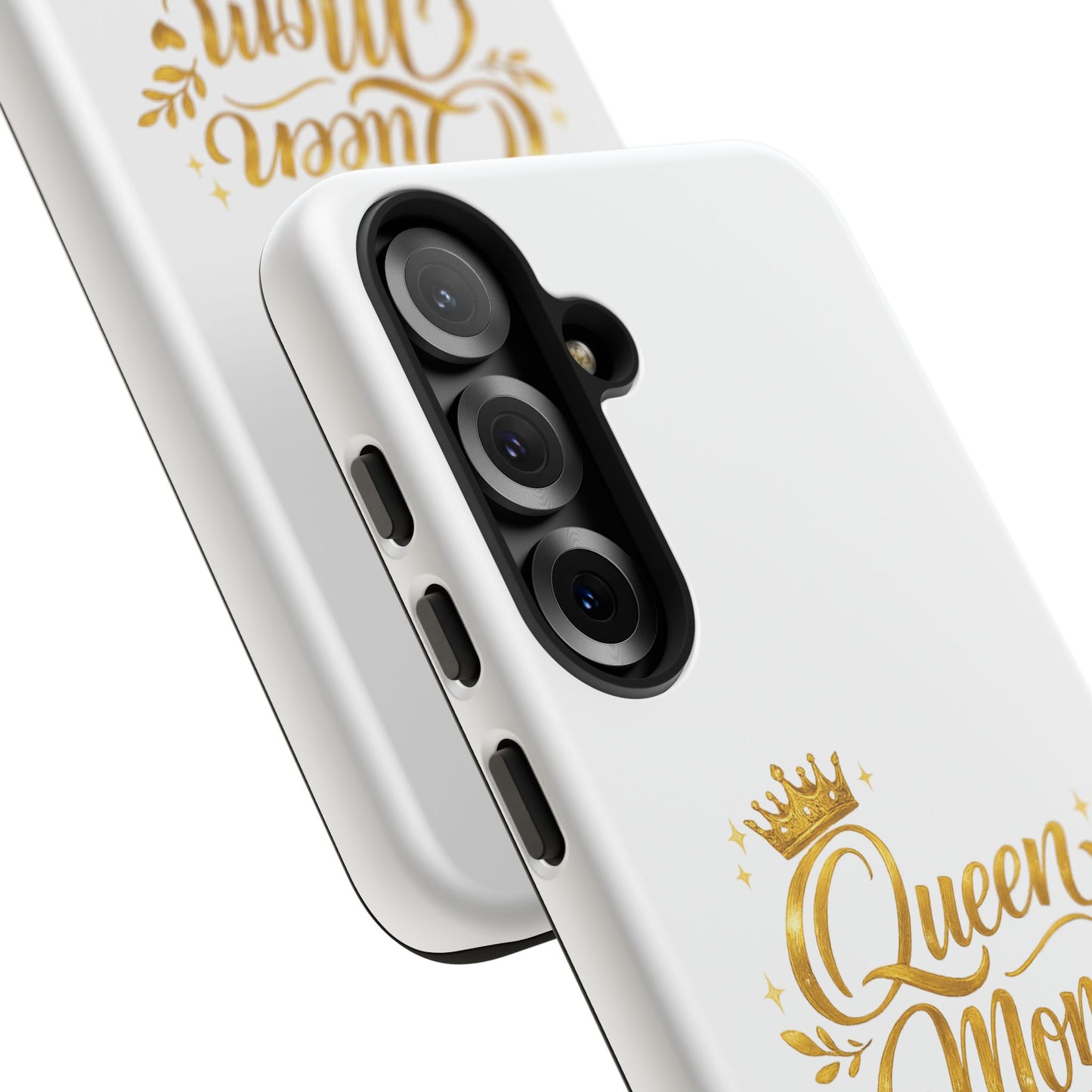 Queen Mom Tough Phone Case — Gold Crown Design, Protective Slim Armor