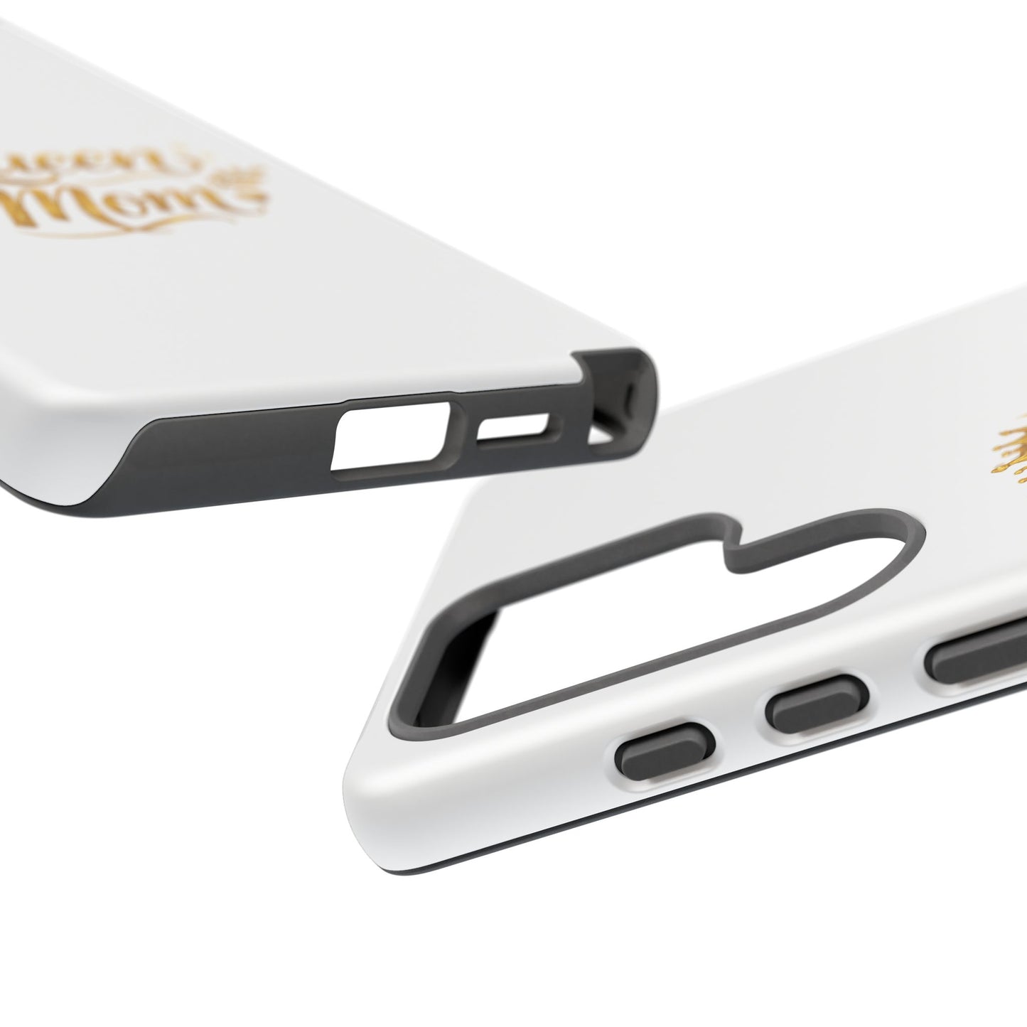 Queen Mom Tough Phone Case — Gold Crown Design, Protective Slim Armor