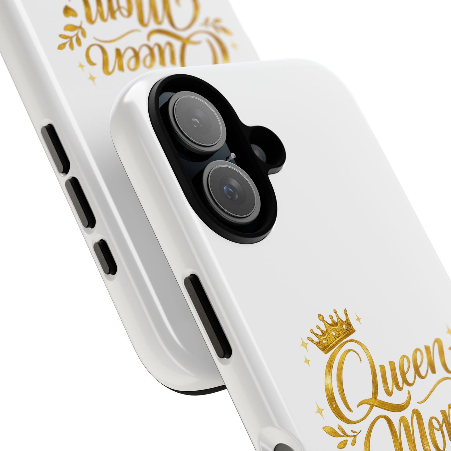 Queen Mom Tough Phone Case — Gold Crown Design, Protective Slim Armor