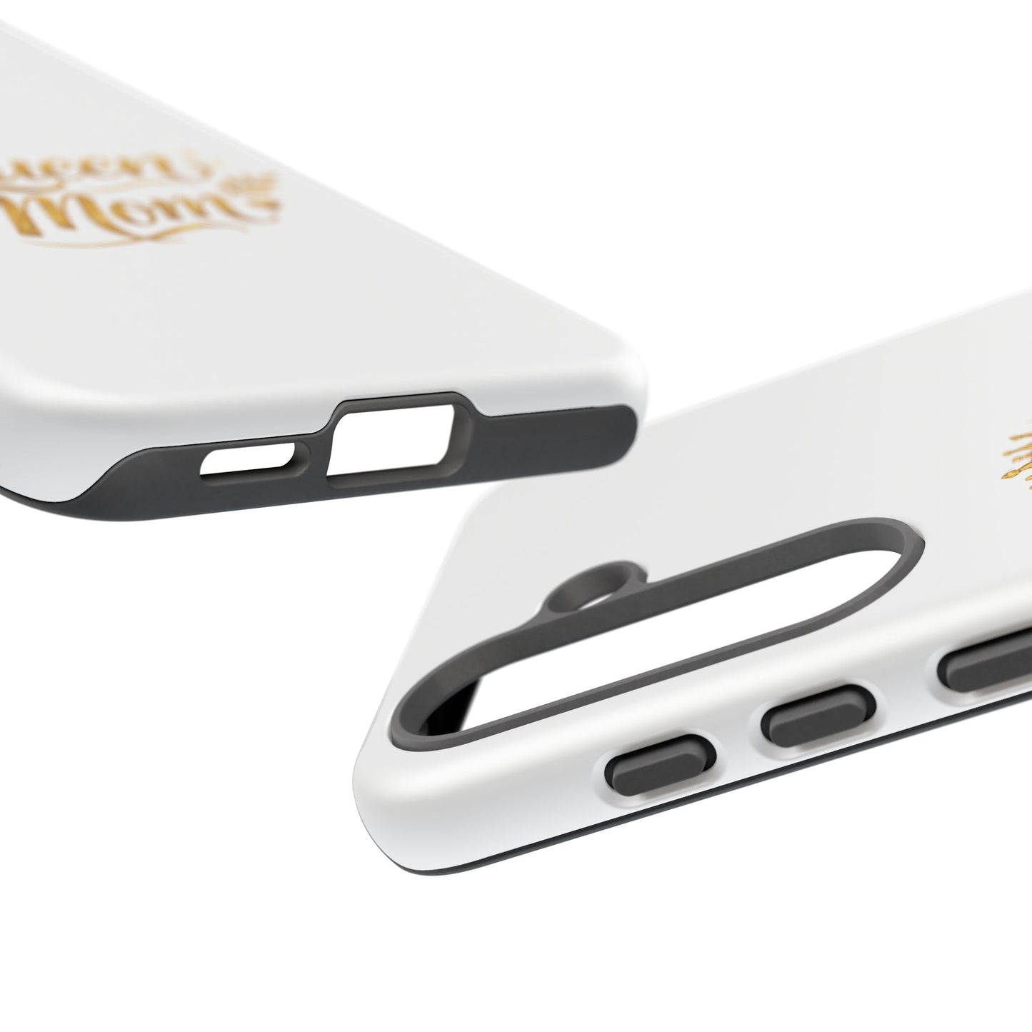 Queen Mom Tough Phone Case — Gold Crown Design, Protective Slim Armor