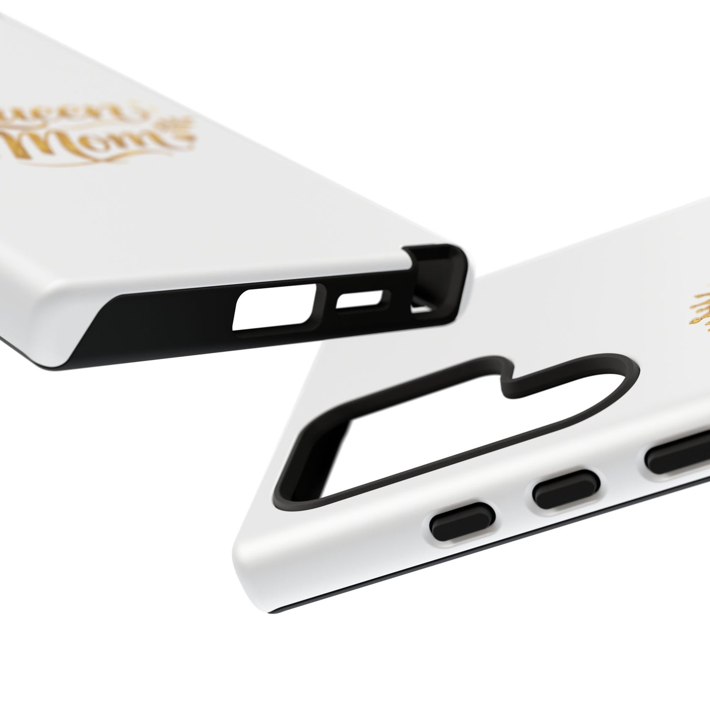 Queen Mom Tough Phone Case — Gold Crown Design, Protective Slim Armor