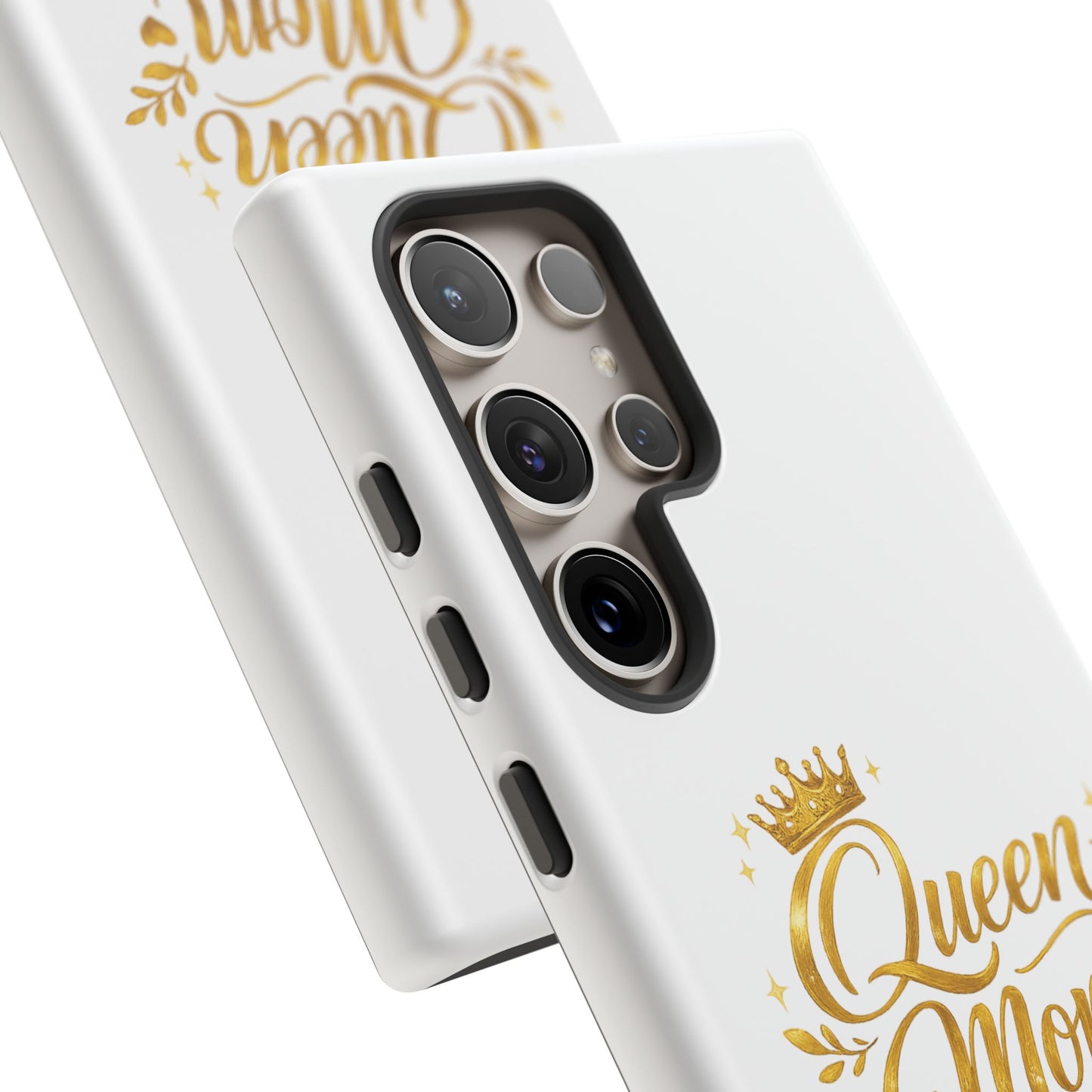 Queen Mom Tough Phone Case — Gold Crown Design, Protective Slim Armor