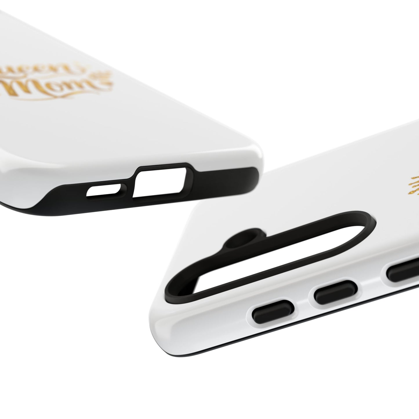 Queen Mom Tough Phone Case — Gold Crown Design, Protective Slim Armor